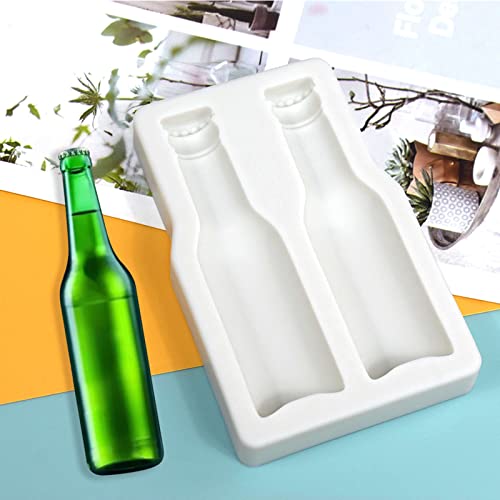 Beer Bottle Shaped Silicone Mold Fondant Chocolate Mould DIY Cake Dessert Mould Homes Kitchen Baking DIY Supplies Chocolate Moulds Shapes for Household Cute - Image 3