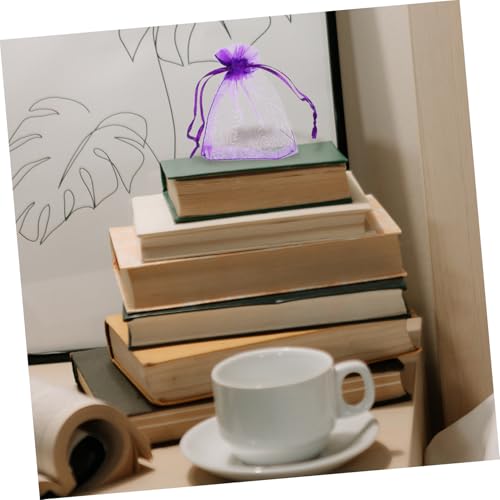 100 bolsas de sachet vacías aroma lavanda para joyas miniatura 7