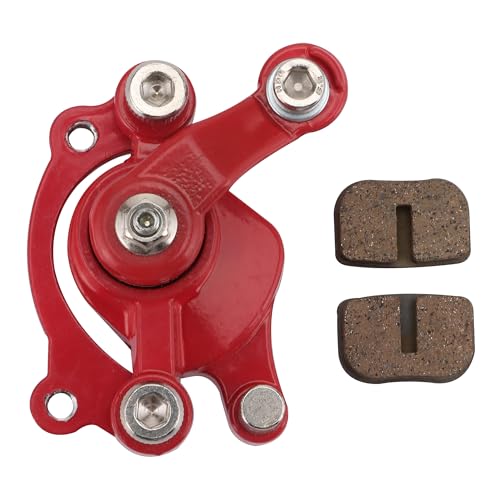 GOOFIT Pinza Freno a Disco Posteriore Rossa Sostituzione per 2 Stroke 47cc 49cc Pocket Bike Motovox MBX10 MBX11 ATV Quad Dirt Pocket Mini Bike Motorcycle Motocross