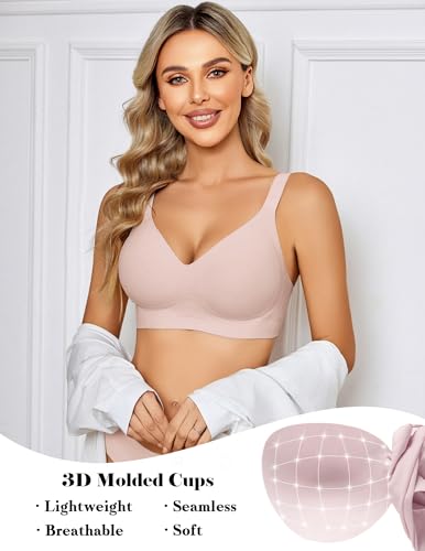 Image of Avidlove Wireless Bra for Women Seamless Push Up Full Coverage Bra Comfort Bralette Support Everyday Bra