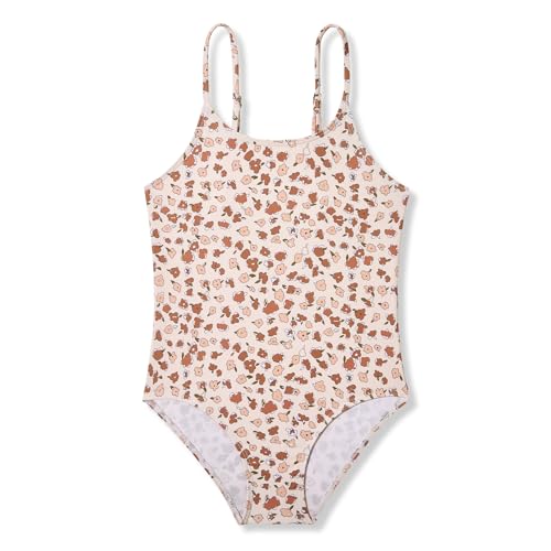 Image of Zando Girls Bathing Suit Size 2-10 Years - Cute Toddler Swimsuit Girl Adjustable One Piece Swimwear for Summer Beach Wear