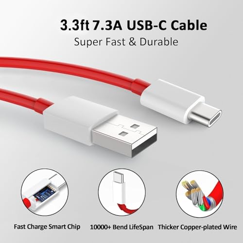 Image of Original 80W PD Power Adapter Ultra Fast Charger | Compatible with OnePlus 12 /12R /11 /11R /10 /10R, Nord CE 3 Lite 5G, Nord 2T 5G, Nord CE 2 Lite 5G, Nord 5G (ONE Plus 80W Charger)