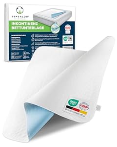 Sensalou Inkontinenzauflage 70x100 cm wasserdichte Bett Inkontinenzunterlage waschbar, atmungsaktiv