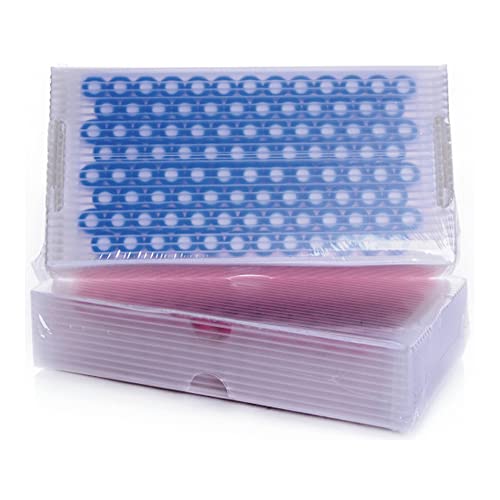 Flacons de 9 mm avec septa PTFE Silicone lot de 100 flacons bleus pour analyses