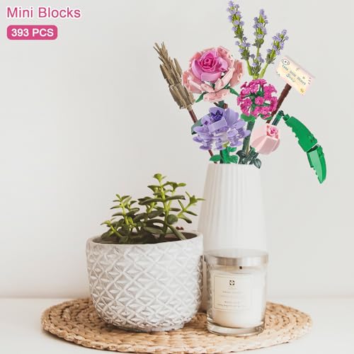 Flower Bouquet Building Blocks Sets--393 Pcs DROPS TO - image 3