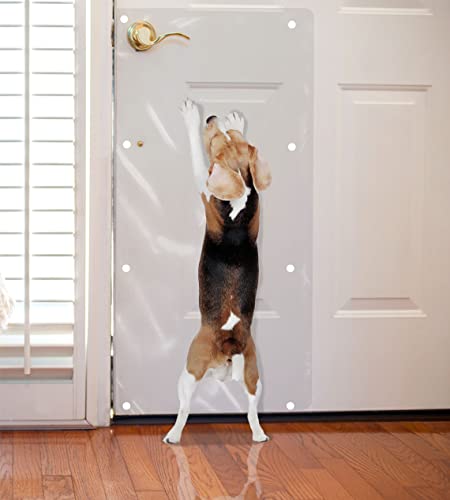 LAMINET The Original Deluxe Dog Scratch Shield – Protégez Vos Portes et Murs avec Notre Bouclier griffoir de Luxe en Plastique Souple et Robuste pour Chien...