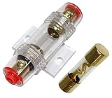  Portafusibles fusible AGU de 80 a para coche, amplificadores, radio de coche de 12 V.