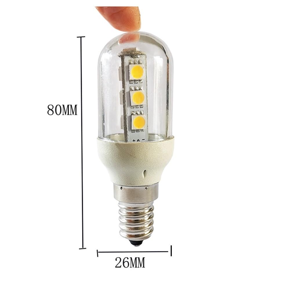 fengyan Casa bombillas, Paquete de 50 bombillas LED tipo maíz, CA 220 V, T30, E12/E14/E17, 2 W, lámpara colgante de plástico mini Familiar Lámpara(Warm 3000K,E12 220V)