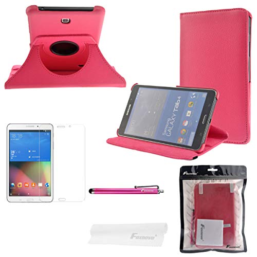 Mobestech Tablet Protector Case Screen Guard Stylus Pen PU Leather 360-degree Rotating Heavy Duty Shockproof Full-Body Rugged Shell Case 7.0 inch