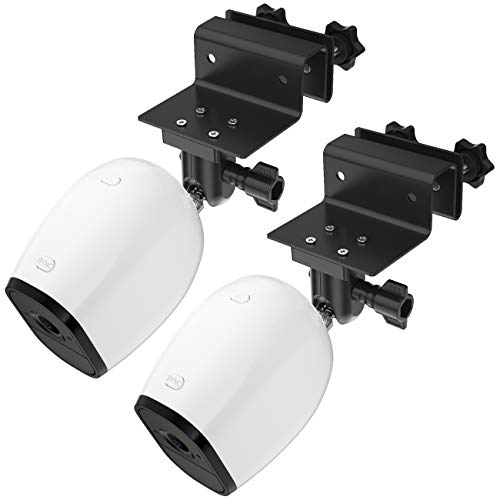 BECEMURU Wandbeugelkit waterdichte dakgootbescherming voor Arlo Pro/Pro2, Arlo HD en Arlo Ultra (zwart, 2 stuks)