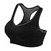 Produktbild Honglion Damen Sport Yoga BH Laufen Joggen Fitness Übung High Impact Racerback Workout Bra Gr. S, Schwarz