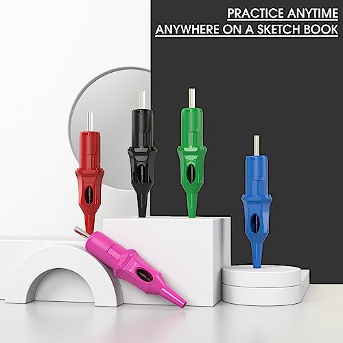 Inkin INKIN-BP Ball Point Pen Tattoo Cartridges,20Pcs Practice Ballpoint Tattoo Cartridges Needles With Membrane,Ball Pen Cartridges For Dotwork Drawing Practice thumb #5
