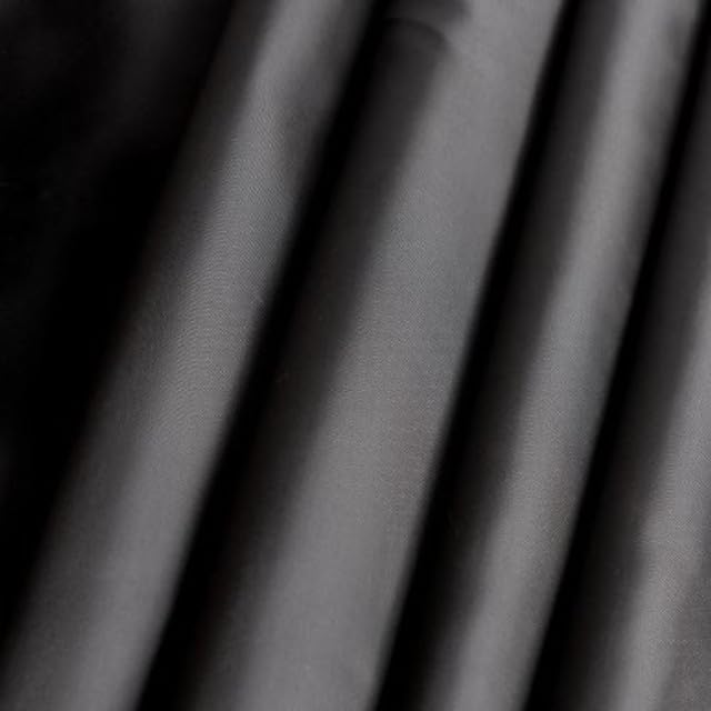 Polyester Lining, 60" Wide, Lining Fabric, 100% Polyester, Fabric by The Yard, Smooth, Breathable, Lightweight, Black, 2 Yards
