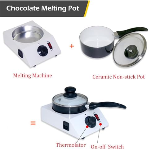 Máquina fundidora de chocolate eléctrica con termostato miniatura 2