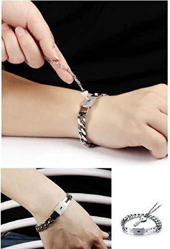 His & Hers Matching Set Couple Only You Have My Key Bangle Bracelet Simple Korean Style in a Gift Box2