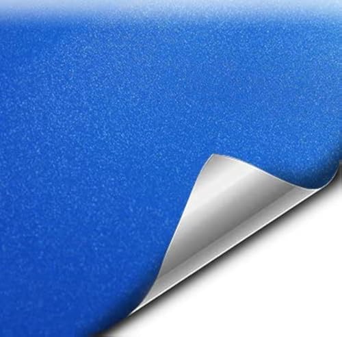 Film vinyle adhésif bleu mat avec pose facile sans bulle pour relooker vos meubles