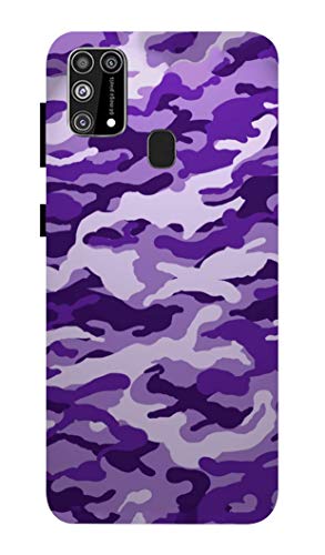 Image of Dashmesh Shopping� Back case Cover for Samsung Galaxy M31 /M31 Prime /F41 Printed 3D Designer Hard Case Military Purple
