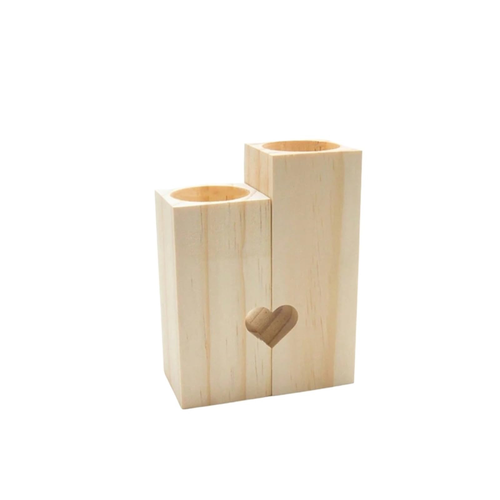 Portacandele in Legno per Matrimonio Portacandele da 1 pezzo, portacandele in legno tavolo, a cuore for la decorazione domestica Decorazione romantica