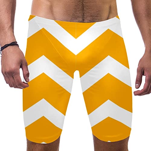 Maillot de bain pour garçon zigzag jaune séchage rapide multicolore vêtement plage 3XL