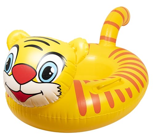 Image of Airavat Floats for Pool, Inflatable Pool Floats Swimming Ring, Swimming Float for Junior, Inflatable Floater, Water Float for Kids Swimming Pool Beach Summer Water Float Party Outdoor (Yellow Tiger)