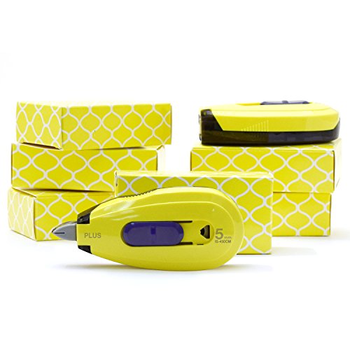 Plus(プラス) 38876 Guard Your Id Camo Tape Identity Theft Prevention Security Stamp 6 Piece Yellow cover