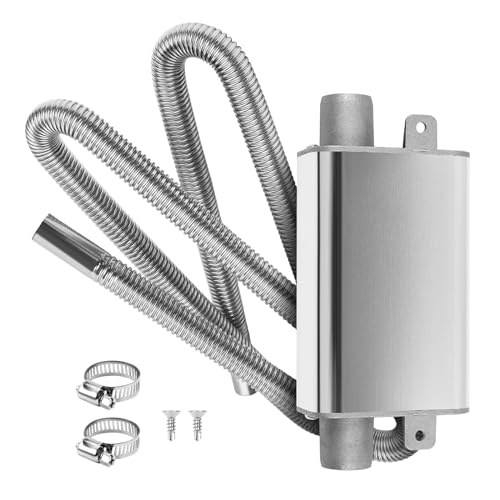 MaxEarn tubo de escape de 120 cm para generador de electricidad, tubo de escape de acero inoxidable para auto, tubo de escape del tanque de combustible para calefacción estacionaria, tubos de escape