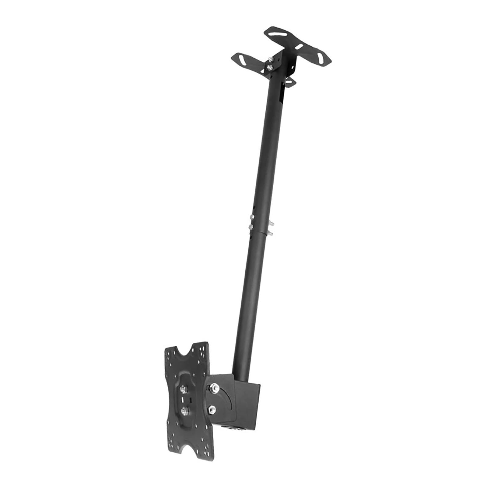 Fixation plafond TV réglable en hauteur pour gagner de la place au sol dans les petites pièces