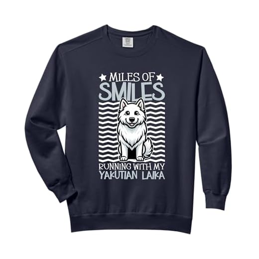 Running with my Yakutian Laika Comfort Colors Adult Sweatshirt