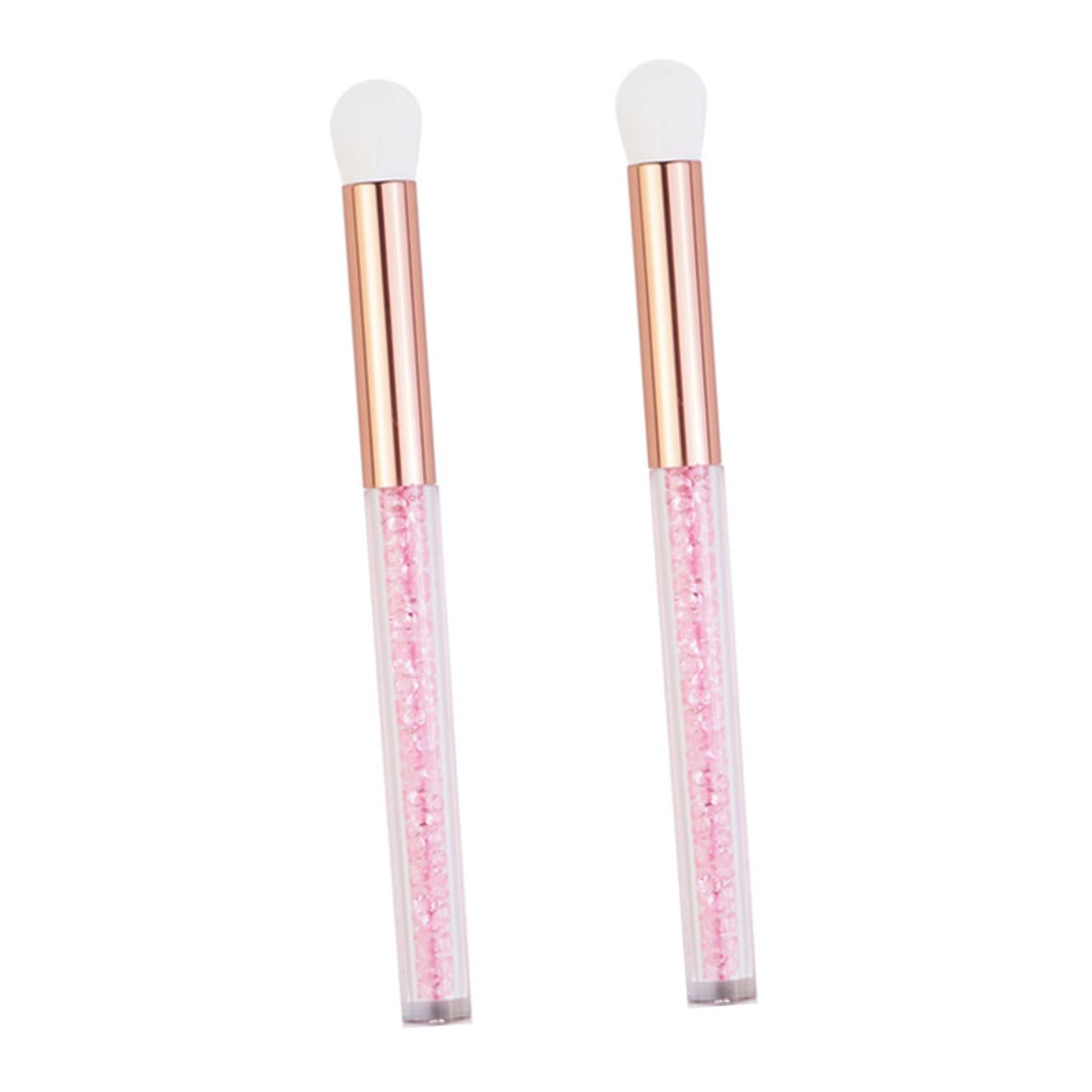 TOVINANNA Small Lightweight 2pcs Women's Makeup Brush Set Eyeshadow Brush Nose Brush for Travel Daily Use