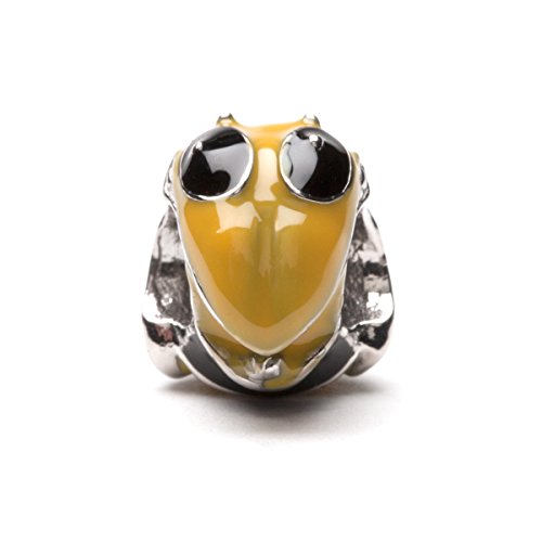 Georgia Tech Charm | Gt Yellow Jackets - Buzz Head Bead Charm | Officially Licensed Georgia Tech Jewelry | Gt Gifts | Gt Charms | Georgia Tech Ramblin Wreck | Stainless Steel #TOP20