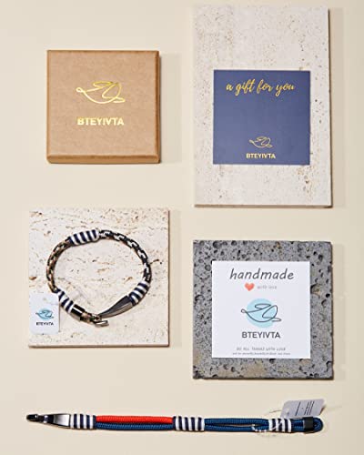 Bteyivta Original Handmade Nautical Paracord Rope Braided Sport Bracelets Gift Idea For Men And Women (Jungle Camouflage, Medium(Wrist Size:6.4-6.9 Inch)) #TOP5