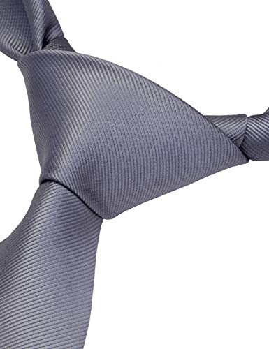 Image of GUSLESON 3.15 inch(8cm) Solid Color Necktie and Pocket Square Cufflinks Sets For Men + Gift Box