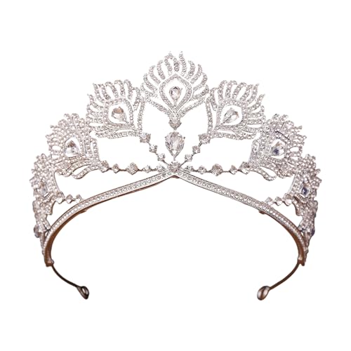 Couronnes pour filles en cristaux scintillants et serre-tête élégant de fête