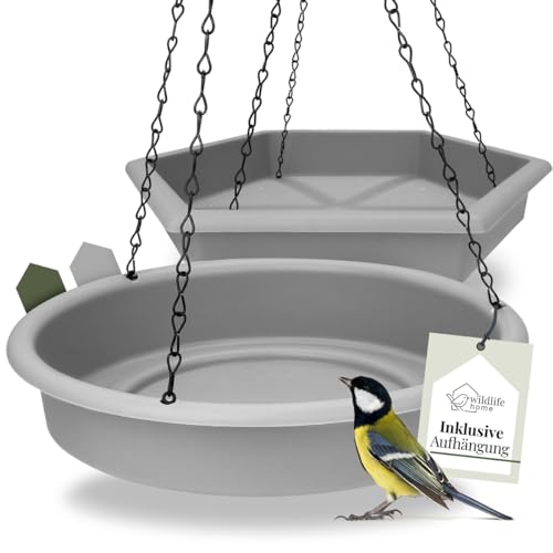 Vogelfutter Auffangschale - Große Futterplatzschale Mit Verstellbarem Haken Für Garten & Balkon
