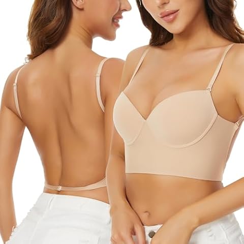 CHERRYSKY Low Back Seamless Bra Cover