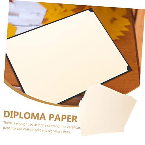 Papier de certificat intérieur vierge avec bordures pour impression lot 30