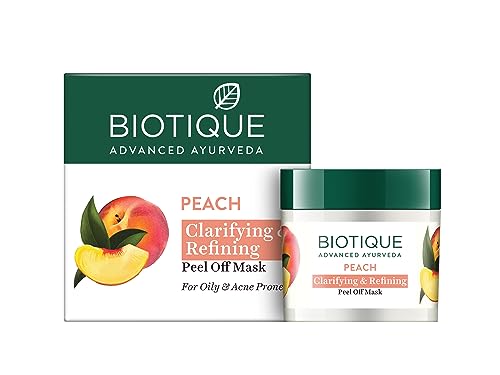 Bio Peach Clarifying and Refining Peel Off Mask for Oily and Acne Prone Skin, 50g