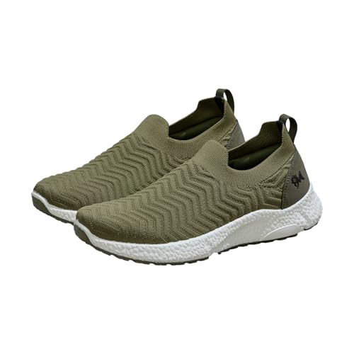 Image of Neeman's Flex Weave Slip On Shoes for Men | Breathable Knit Upper, Lightweight Cushioned Sole | Stretchy Slip-On Sneakers for All-Day Comfort,Shoe