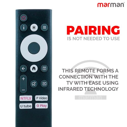 Image of marman Compatible with Coocaa Google Tv Remote Control Suitable for Smart FHD UHD LED QLED HD Ready 4K Android Television Non Voice Command - Match Keys Exactly with Existing Remote