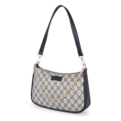 Image of Women's Stylish Printed Shoulder Bag | Trendy Daily Use Handbag with Chain Strap | Lightweight PU Leather Sling Bag for Girls & Women | Spacious & Durable Casual Fashion Purse