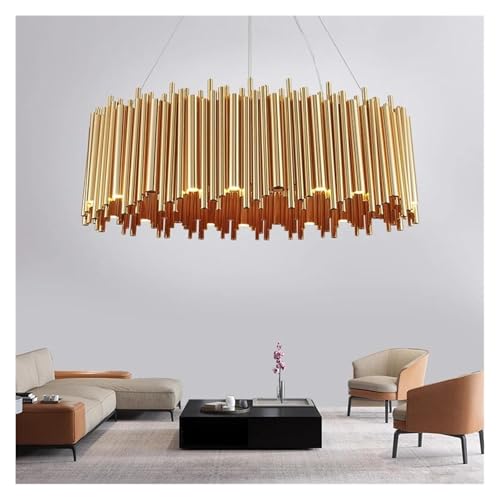 �V�����f���A, �������_�� LED �V�����f���A �S�[���h �f���C�g�t�� �`���[�u �T�X�y���V���� �y���_���g �����v �X�e�����X �X�`�[�� �݂艺���Ɩ����(Warm White,Dia80xH35cm)