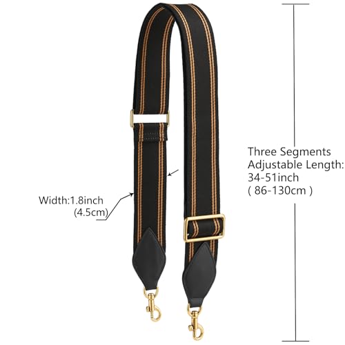 Image of Purse Strap Replacement Crossbody Handbag Stripe Wide Adjustable