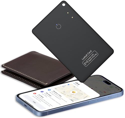 Air Tracker Tag Wallet Card Localizador Ultradelgado 1.6mm, Recargable Smart Tag Tarjeta Compatible con App Buscar Apple (Sólo iOS), Impermeabile Rastreador Buscador para Portafogli/Llaves