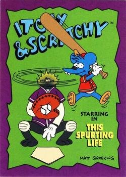 Itchy & Scratchy アメコミ 1994年版/3冊セット Itchy Scratchy trading card (The Simpsons TV Show Cartoon Cat