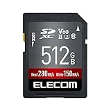 エレコム SDカード 512GB SDXC データ復旧サービス付 UHS-II V60 MF-FS512GU23V6R