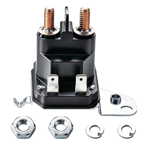 Gashwer 12V Starter Solenoid Relay Riding Lawn Mower Compatible with Cub Cadet XT1 XT2 Enduro RZT LT1 ZT1 ZT2 MTD Troy-Bilt Craftsman Yard Man Machines Zero Turn 725-06153A 725-06153