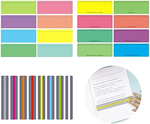 24 Pcs Guided Reading Highlight Strips, Colored Overlays Bookmark ...