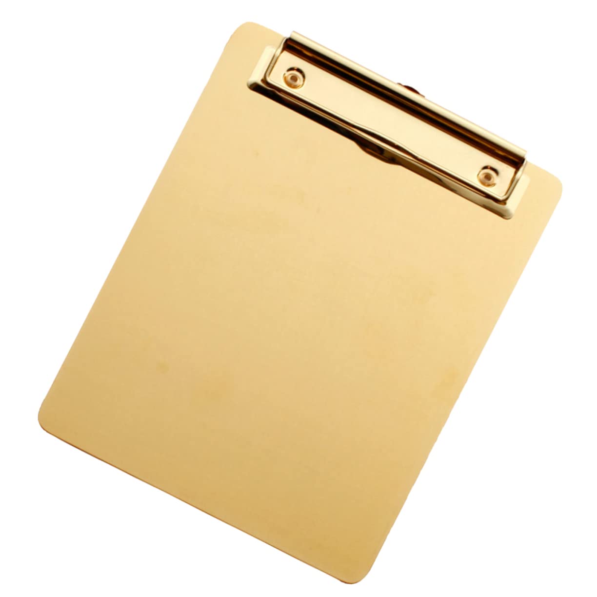 Acciaio Inox Cartella Portablocco A4 per Scrivere Dorato Comoda
