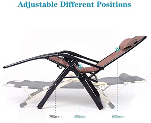 Chaise longue doux et inclinable avec structure pliante de balcon - 3