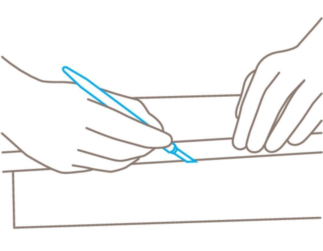 MARTOR Bisturi GRAFIX con lama intercambiabile, coltello cutter, coltello per artigianato, per tagliare pellicole, tessuti, pile, feltro, cartone, nastro adesivo per mancini e destrorsi